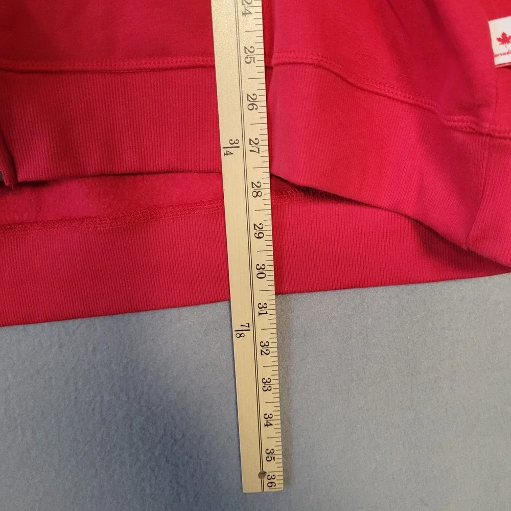 Canada Canadiana‎ Mens Red Graphic Maple Leaf Full Zip Hoodie Jacket Size 4X